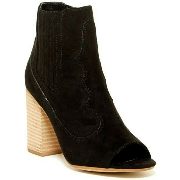 Carlos Santana Shoes - Carlos Santana Corby Booties Peep Toe Block Heel
